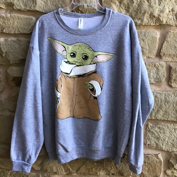 Jerzees Tops - Star Wars Mandalorian Baby Yoda Unisex Sweatshirt